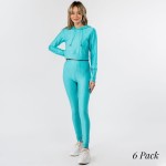 Honey-Comb "Tik-Tok" Activewear Set Including Cropped Hoodie & Brazilian Butt Lifting Leggings. (6 Pack)

- 65%Cotton, 30%Polyester, 5%Spandex
- 6 Sets Per Pack
- Cropped Hoodie Includes Drawstring and Elastic Waistband 
- Full Length Leggings Feature Elastic Waistband 
- Sizes: 3-S/M, 3-L/XL