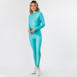 Wholesale honey Comb Tik Tok Activewear Set Including Cropped Hoodie Brazilian B