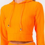 Wholesale honey Comb Tik Tok Activewear Set Including Cropped Hoodie Brazilian B