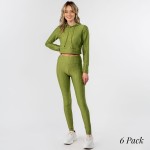 Honey-Comb "Tik-Tok" Activewear Set Including Cropped Hoodie & Brazilian Butt Lifting Leggings. (6 Pack)

- 65%Cotton, 30%Polyester, 5%Spandex
- 6 Sets Per Pack
- Cropped Hoodie Includes Drawstring and Elastic Waistband 
- Full Length Leggings Feature Elastic Waistband 
- Sizes: 3-S/M, 3-L/XL