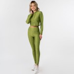 Wholesale honey Comb Tik Tok Activewear Set Including Cropped Hoodie Brazilian B