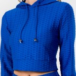 Wholesale honey Comb Tik Tok Activewear Set Including Cropped Hoodie Brazilian B