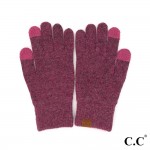 Wholesale c C G Recycled Yarn Smart Touch Gloves One Fits Most Touchscreen Compa