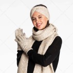 Wholesale c C G P Solid Knit Smart Touch Gloves Acrylic Nylon Polyester One Fits