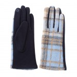 Wholesale plaid Touch Screen Gloves Touch Screen Compatible One Fits Most Polyes