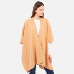 Wholesale solid colored sherpa kimono One fits most Polyester