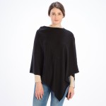 Wholesale women s Solid Color Knit Poncho One Fits Most Acrylic Cashmere Nylon