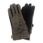 Wholesale plaid Touch Screen Gloves Button Details Touchscreen Compatible One Fi