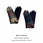 Wholesale plaid Touch Screen Gloves Touchscreen Compatible One Fits Most Polyest