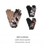 Wholesale do Everything Love Camo Print Knit Smart Touch Gloves Touchscreen Comp