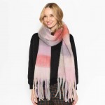 Wholesale do Everything Love Knit Plaid Scarf Tassel Edges W L One Fits Most Pol