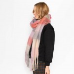 Wholesale do Everything Love Knit Plaid Scarf Tassel Edges W L One Fits Most Pol