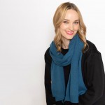 Wholesale solid Colored Knit Scarf L W Acrylic