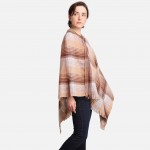 Wholesale women s Multicolor Plaid Poncho One fits most L Acrylic