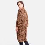 Wholesale comfy Luxe Cheetah Print Cardigan One fits most Polyester