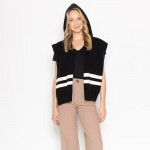 Wholesale do Everything Love Stripe Ruana Hood One Fits Most Acrylic