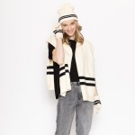 Do Everything In Love Stripe Ruana Featuring a Hood. 

- One Size Fits Most
- 100% Acrylic 