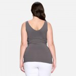 Wholesale lady s Plus V U Neckline Reversible Seamless Tank Shoulder Straps Back