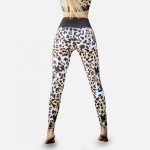 Wholesale women s Neon Cheetah Print Activewear Leggings waisted way stretch mor