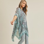 Wholesale lightweight Paisley Floral Kimono One fits most Polyester