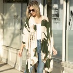 Wholesale womens Lightweight Abstract Floral Kimono One Fits Most Polyester