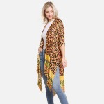 Wholesale lightweight Aztec Animal Print Kimono One Fits Most Polyester