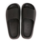 Wholesale unisex EVA Super Soft Thick Sole Slide Sandals Vertical Braided Lines