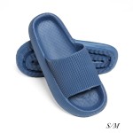 Wholesale unisex EVA Super Soft Thick Sole Slide Sandals Vertical Braided Lines