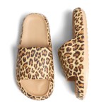 Wholesale unisex EVA Super Soft Thick Sole Slide Sandals Animal Print Non slip Q