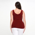 Wholesale women s Plus Seamless Reversible V Neck Tank Top shoulder straps V nec