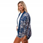 Wholesale lightweight Wild Kimono Elastic Sleeves One Fits Most Viscose