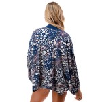 Wholesale lightweight Wild Kimono Elastic Sleeves One Fits Most Viscose