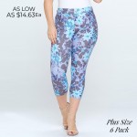 Plus SizeWomen’s Blossoming Garden Skinny 5-Pocket Cotton Blend Capri Jeggings

- Capri length jeggings
- Lightweight, breathable cotton-blend material for all day comfort
- Belt loops with 5 functional pockets
- Super Stretchy
- Shake Head Button
- Pull up Style

- 70% Cotton / 25% Polyester / 5% Spandex
- Pack Breakdown: 6pcs/pack
- Sizes: XL Only