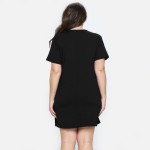 Wholesale women s Go T Shirt Dress Pockets Comfortable warm Durable Plain Slim f