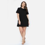 Wholesale women s Go T Shirt Dress Pockets Comfortable warm Durable Plain Slim f