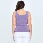 Wholesale women s Plus Seamless Reversible V Neck Tank Top shoulder straps V nec