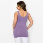 Wholesale women s Seamless Reversible V Neck Tank Top shoulder straps V neckline