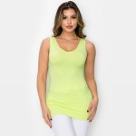 Wholesale women s Seamless Reversible V Neck Tank Top Shoulder Straps V Neckline