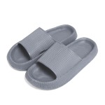 Wholesale unisex EVA Super Soft Thick Sole Slide Sandals Vertical Braided Lines