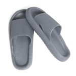 Wholesale unisex EVA Super Soft Thick Sole Slide Sandals Vertical Braided Lines