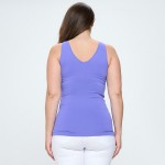 Wholesale women s Plus Seamless Reversible V Neck Tank Top shoulder straps V nec