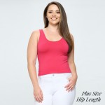 Wholesale lady s Seamless Hip Tank Reversible Neckline Sits at Hip One Fits Most
