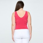 Wholesale lady s Seamless Hip Tank Reversible Neckline Sits at Hip One Fits Most
