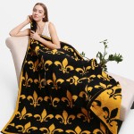 Wholesale fleur De Lis Knit ComfyLuxe Two One Blanket Pillow Softest Throw Blank