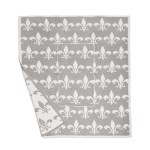 Wholesale fleur De Lis Knit ComfyLuxe Two One Blanket Pillow Softest Throw Blank