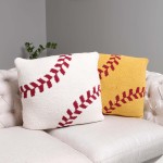 Wholesale softball Print ComfyLuxe Pillow Cover Softest Pillow Cover Made Highes