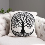 Tree ComfyLuxe Pillow Cover. The Softest Pillow Cover Made of the Highest Quality Material. So Soft You Have to Feel Them for Yourself. 

- Approximately 18" W x 18" L 
- 100% Poly Microfiber 
- Extra Plush and Cozy

*** Pillow Not Included