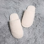 Wholesale comfy Luxe Solid Colored Slide Slippers US Women s Polyester Rubber So