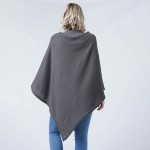 Wholesale textured Jersey Poncho One Fits Most Polyester