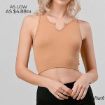 Ribbed Round Cut Crop Tank Top (6 Pack)

- Seamless Design
- Slimming Fit
- 92% Nylon / 8% Spandex
- Size Run: 3 S/M - 3 L/XL